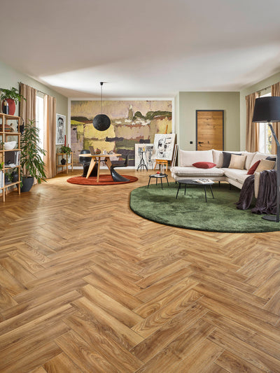 JOKA Laminatboden Hudson Bay 632 HB Oak Tradition Fischgrät V4
